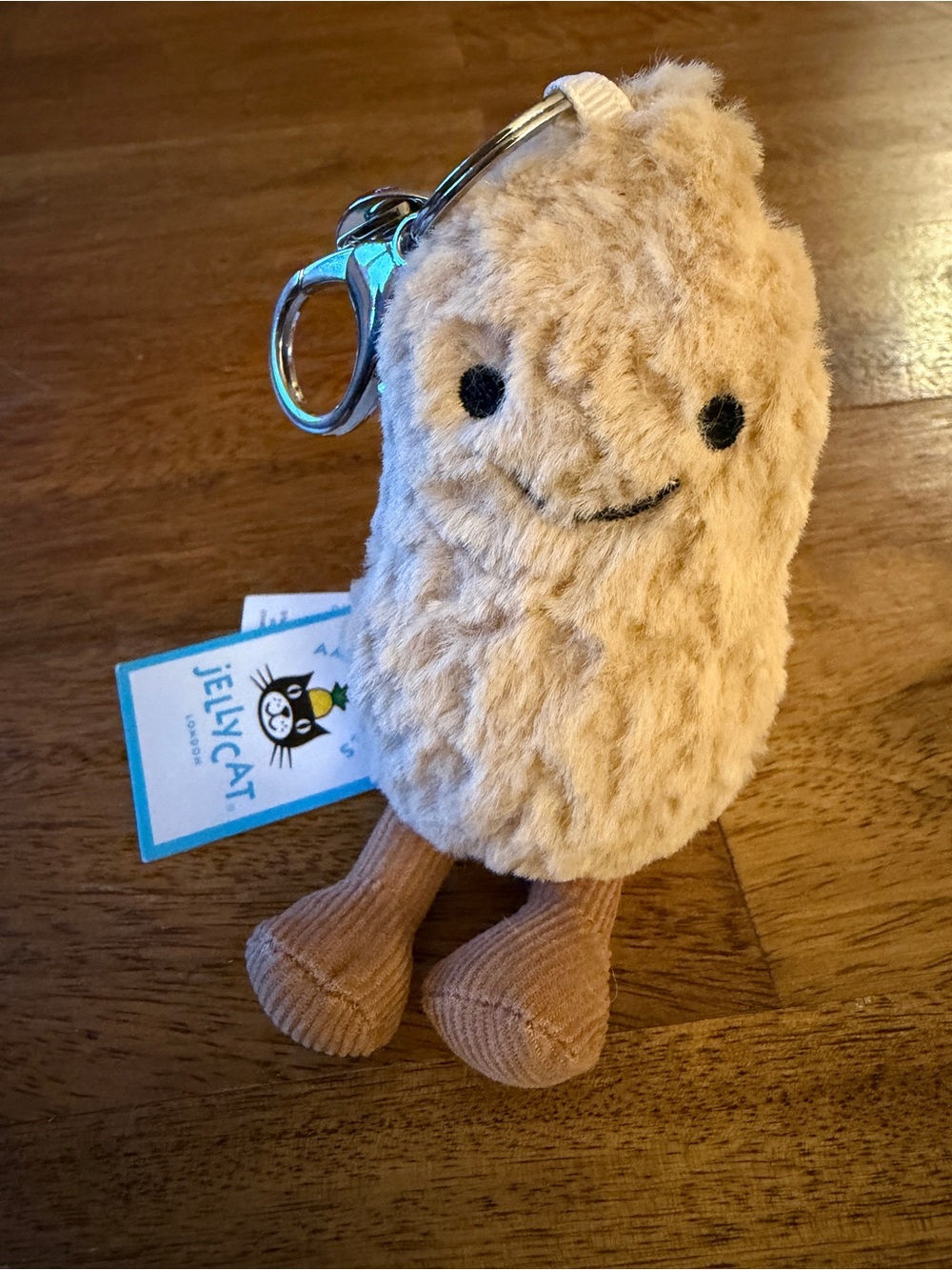 NWT Jellycat Peanut Plush Keychain
